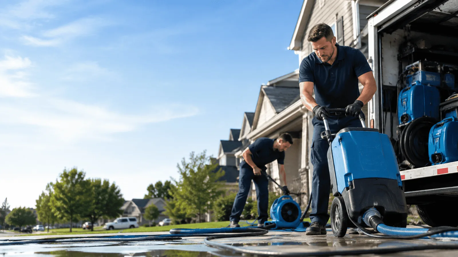 Dehumidification being performed in Sharpsburg, GA